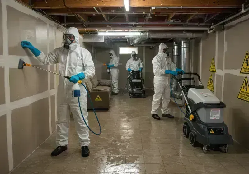 Basement Moisture Removal and Structural Drying process in Morgan County, KY